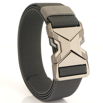 Fashion Commuter Casual Men's Belt Woven Elastic Minimalist Alloy Buckle - Modern Mobility