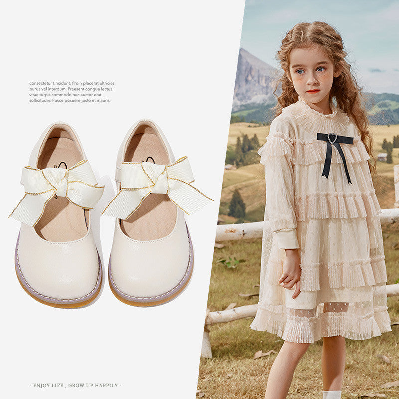 Chaussures princesse enfants chaussures en cuir filles