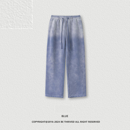 Men's Loose Velvet Thickened Wide Leg Straight Casual Pants