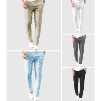 Men's Linen Summer Casual Fashion Pants