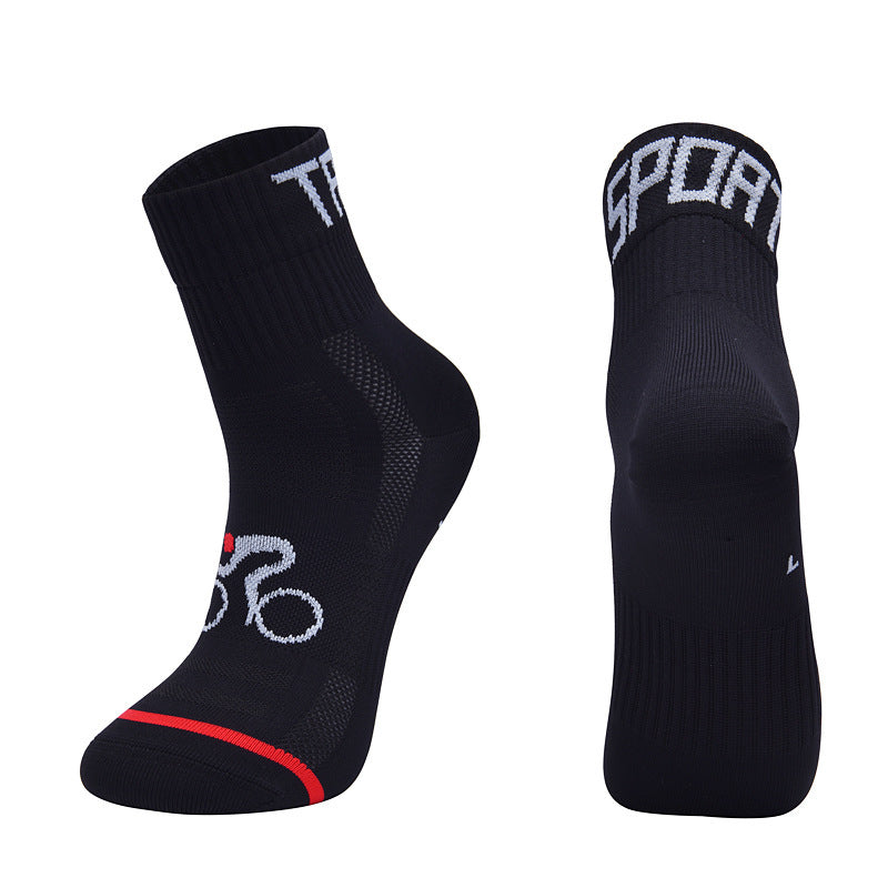 Chaussettes de cyclisme professionnelles en plein air Chaussettes de course