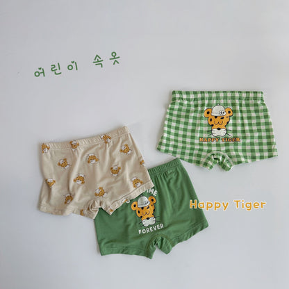 Tredelad uppsättning barnkalsonger Modaltryck Baby Kindergarten Boxershorts