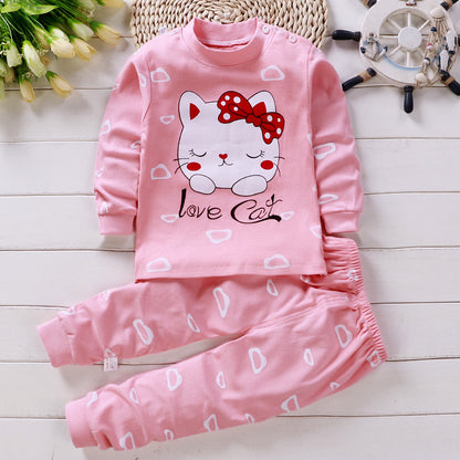 Children\'s underwear suit pure cotton based infant pajamas