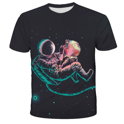 Astronaut T-shirt med digitaltryck