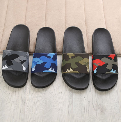 Indoor Slippers Extra Large Men's Home Bathroom Slippers Sandals and Slips Extra Large Bathing Shoes Summer