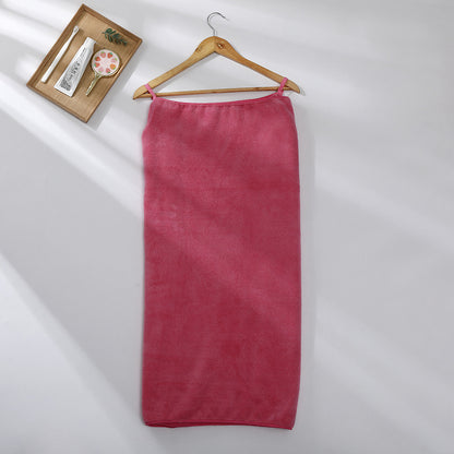 Coral Fleece Women's Sling Bath Towel Can Be Worn For Bathing