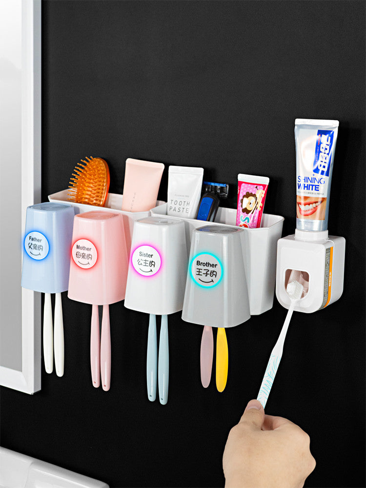 Creative Bathroom Toothbrush Rack