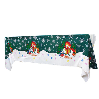 Christmas Party Cartoon Pattern Tablecloth