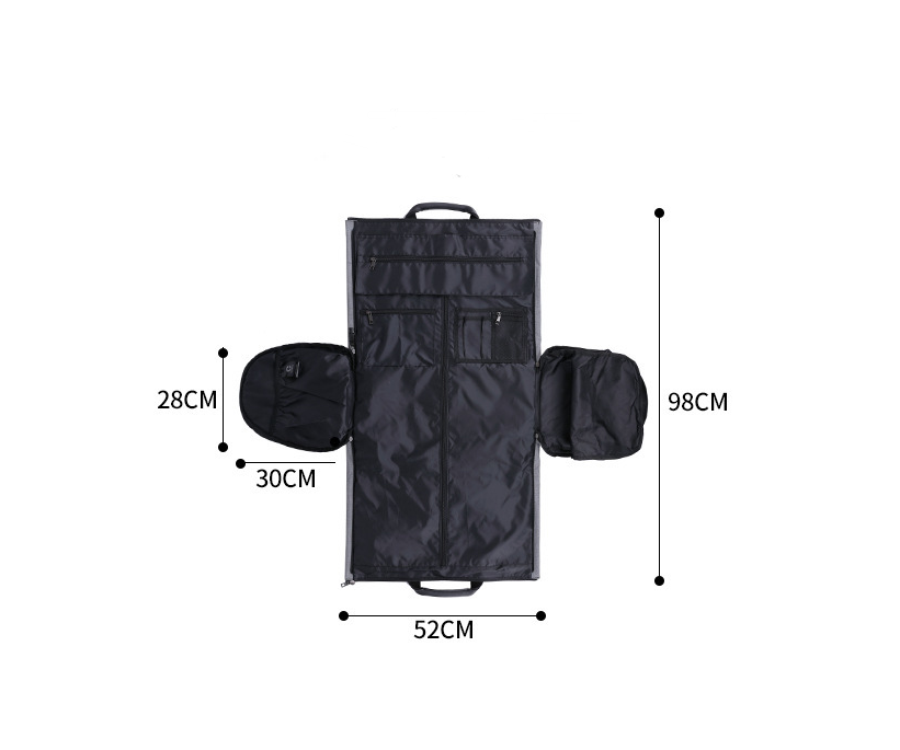 Large-capacity travel bag portable cylinder folding suit bag