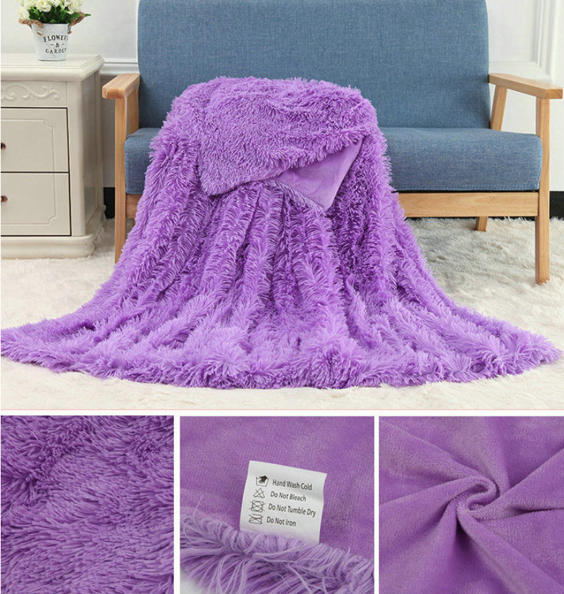 Plush Blanket Double-layer Blanket Multifunctional