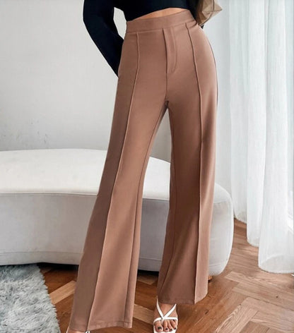 Loose Straight Pants Women High Waist Casual Trousers - Relaxed Elegance