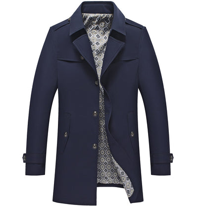 Spring And Autumn Jacket Men's Duster British Style