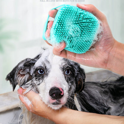 Pet silicone massage bath brush