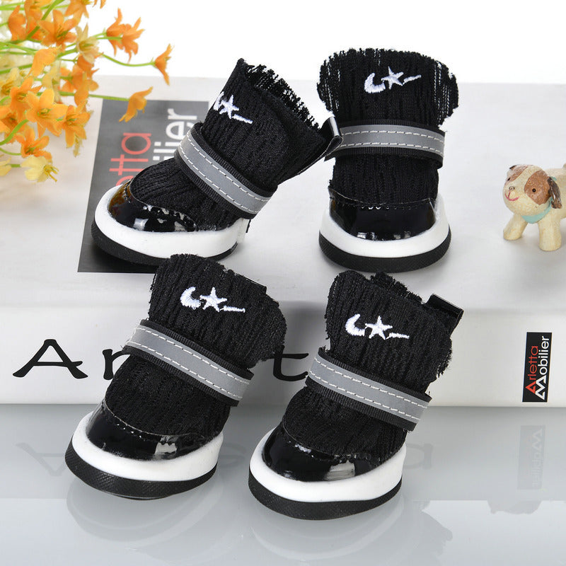 Footless Teddy Small Dog Pet Shoes Soft Bottom Foot Cover