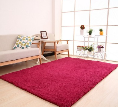 Tapis de salon zone solide tapis moelleux doux décor à la maison blanc en peluche tapis chambre tapis cuisine tapis de sol blanc tapis Tapete