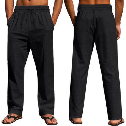 Loose Drawstring Beach Sports Trousers Men