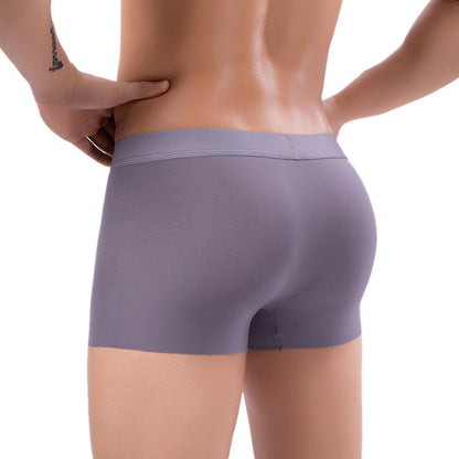 Ice Silk Underwear Herr Casual Cut Boxers Sömlösa Tight Fit Och Bekväma Modal Medelhöga Byxor