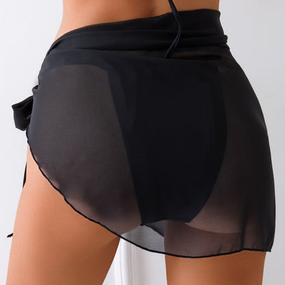 Swimsuit Cover-up Metal Shell Accessories  Beach Wrap Skirt