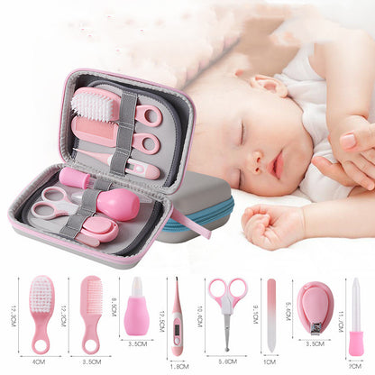 Kit d'entretien avec thermomètre coupe-ongles pour bébé