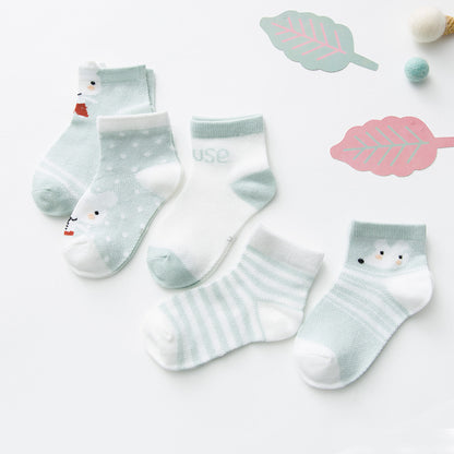 Summer Cartoon Thin Children's Mesh Socks