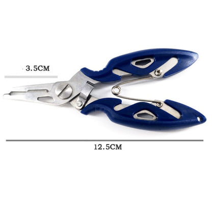 Stainless steel curved nose fishing pliers