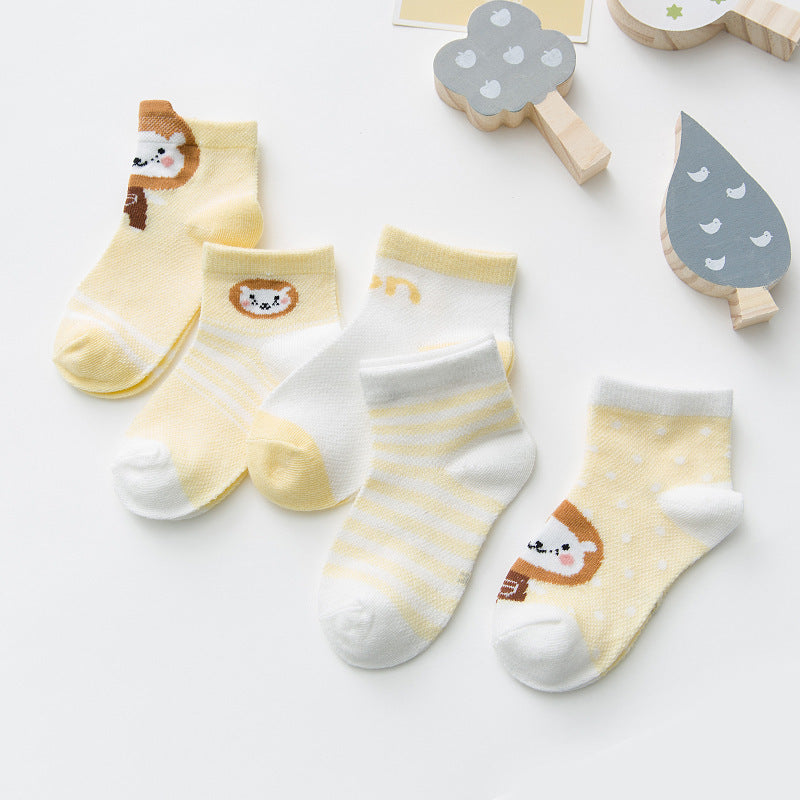 Cartoon Thin Children's Mesh Socks, Children's Socks