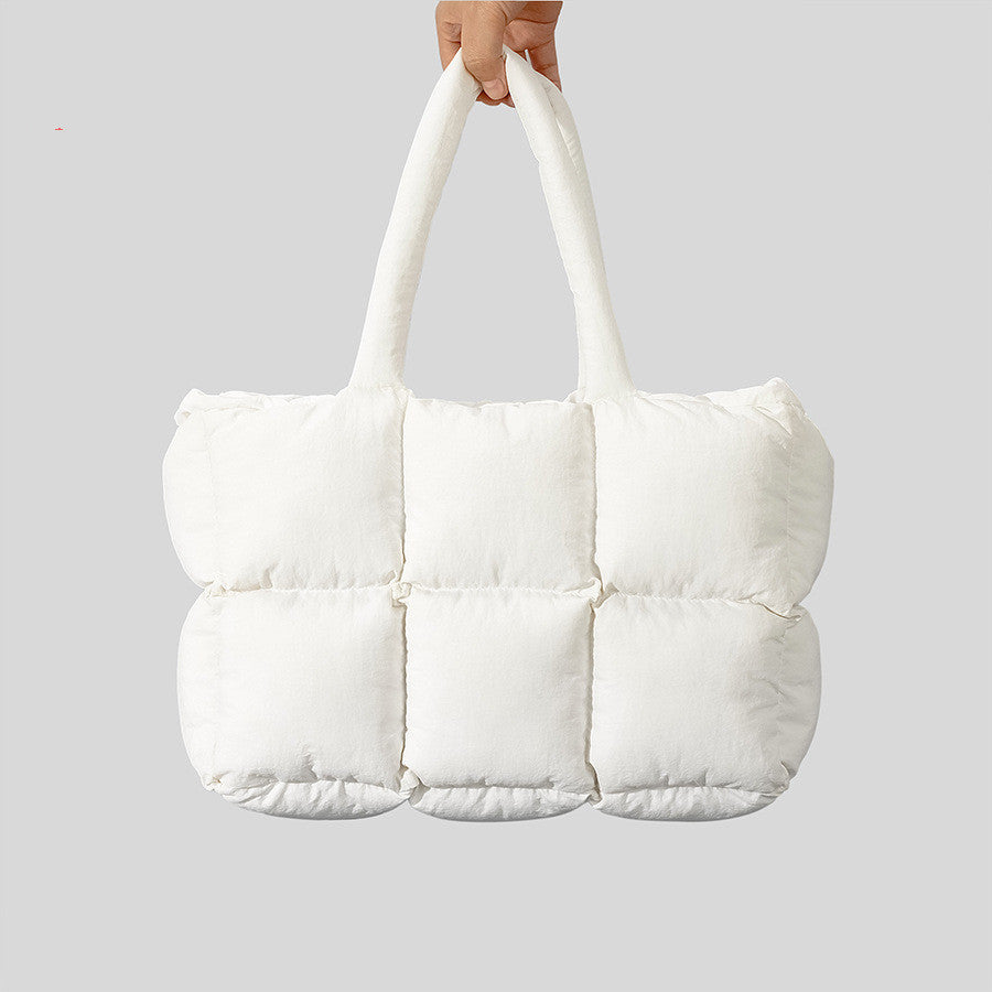 Sacs doux vers le bas de robe de coton de femme de sac à main remplis de coton