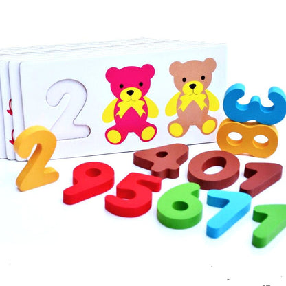 Toddlers learning three-dimensional puzzles