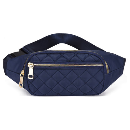 Rhombus Fanny Packs For Women Crossbody Midjeväskor För Sport Vandring Cykling Löpning