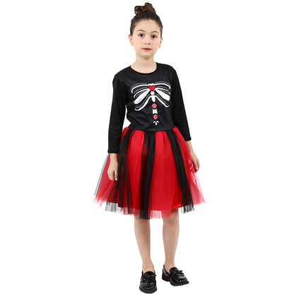 Costume d'Halloween Costume Enfant Costume de Performance Cosplay Robe d'Halloween