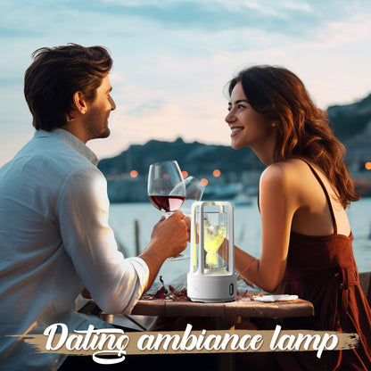 Lampe créative en cristal acrylique Audio 2 en 1 et haut-parleur Bluetooth, lampe de nuit tactile, cadeau de saint-valentin