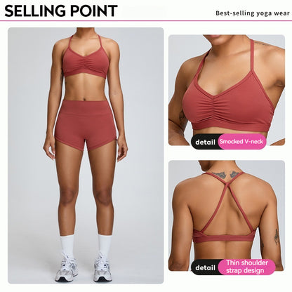Nude Feel Beauty Back Yoga Bra For Women Push Up Sports Tight-fitting Outerwear Running Workout Vest