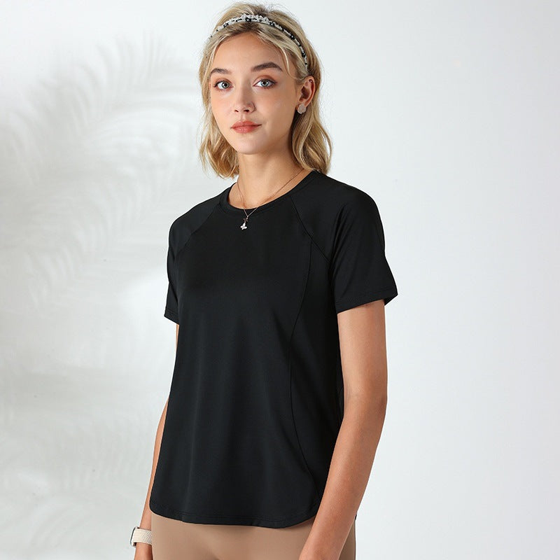 C it all Quick-Dry Mesh Stitching Workout Top