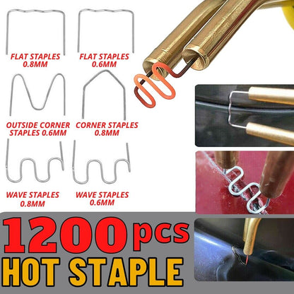 1200X Hot Staple For Car Bumper Fender Welder Stapler Plastic Welding Repair Kit