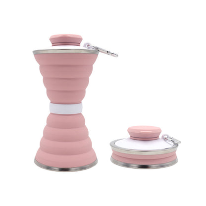 Bouteille d'eau en Silicone de 500ML, pliable, anti-fuite, Portable, pour sport, voyage, voyage en plein air, salle de sport, randonnée, Gadgets de cuisine réutilisables