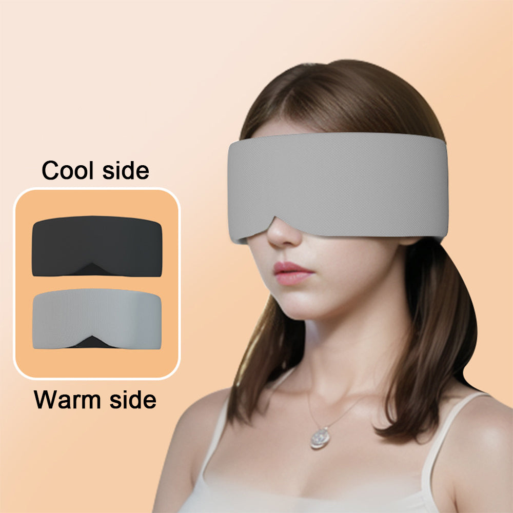 Silk Cotton Padded Eye Full Cover Block Light Blindfold Double Face Warm Cold Sleeping Masks For Women Soft And Comfortable Blindfold For Travelling