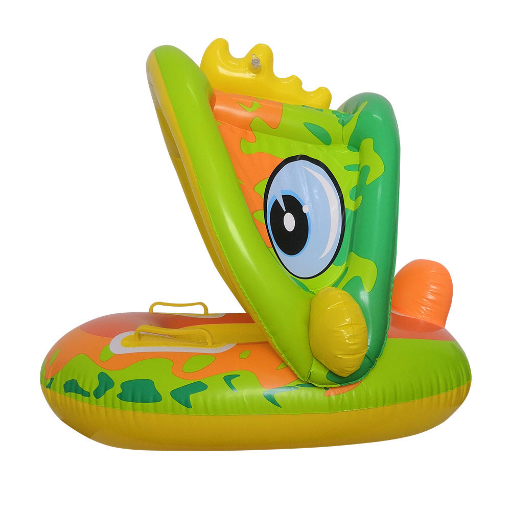 Anneaux de natation pour enfants, anneau de siège gonflable et amovible en Pvc, baignoire pour bébé avec jouets pare-soleil