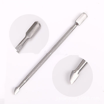 Manicure care with double-headed nail remover