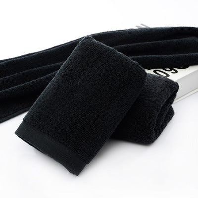 21 strands of black cotton towels