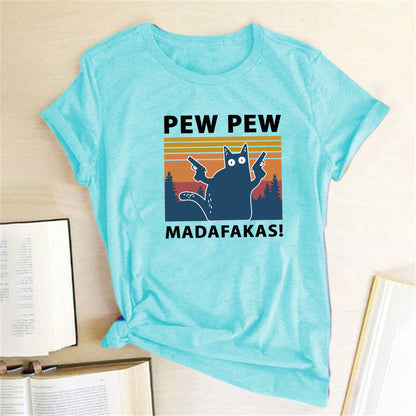 Kortärmad Pew Maddakas T-shirt Europeisk storlek Topp