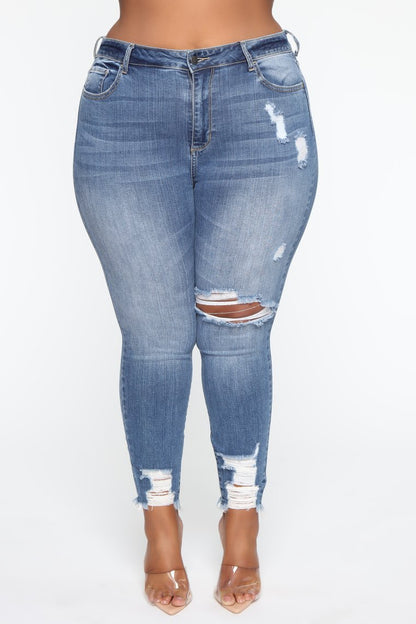 Stretch Ripped Dam Plus Size Jeans Plus Size Jeans