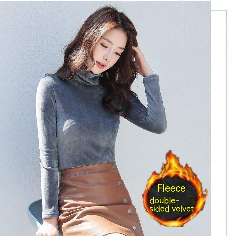 Warm Long Sleeved Women's Bottom Shirt