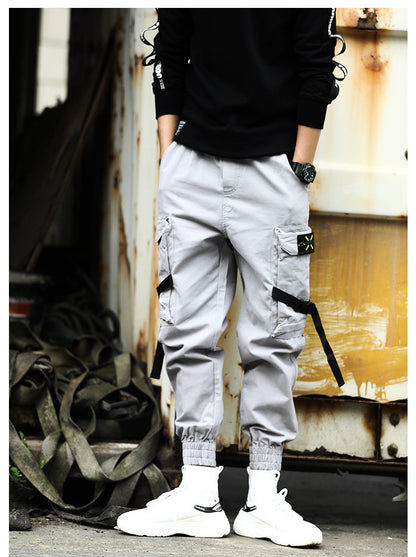 New Casual Pants Men Cotton Cargo Pants