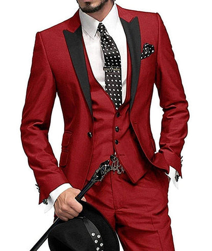 Costume trois pièces pour hommes, costume de marié, meilleur homme, costume de mariage pour hommes