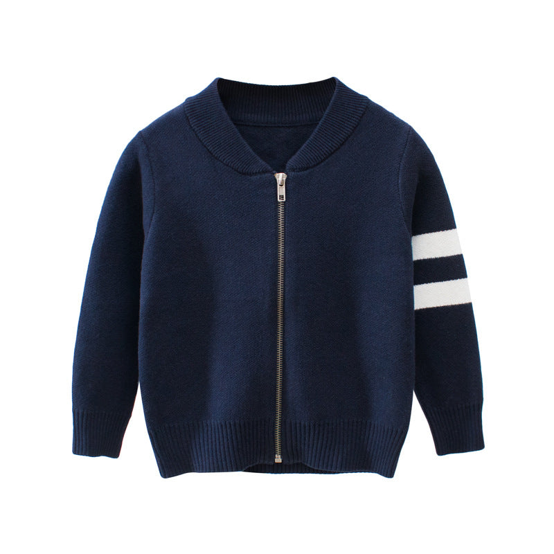 Koreansk barntröja cardigan babyjacka