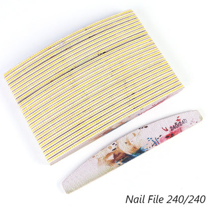 Water washable nail repair and care sanding nail file