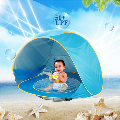 Tente de plage pour bébé, Camping en plein air pour enfants, facile à plier, imperméable, auvent solaire, protection UV