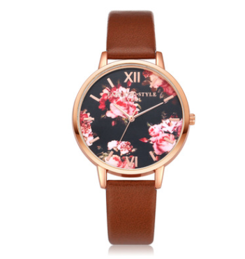 High Quality Fashion Leather Strap Rose Gold Women Watch Casual Love Heart Quartz Wrist Watch Women Dress Ladies Luxury Watches