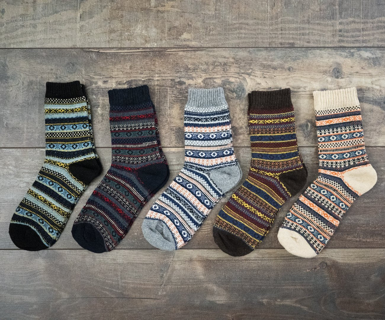 Winter Thick Warm Stripe Wool Socks