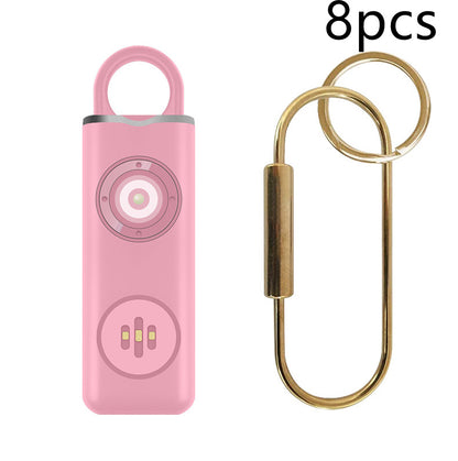 Self Defense Siren Safety Alarm For Women Keychain With SOS LED Light Personal Self Alarm Personal Security Keychain Alarm